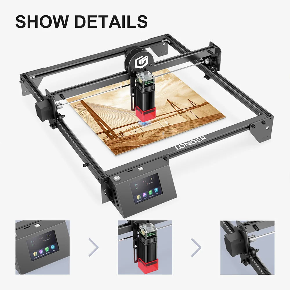 Lasergraveermachine – Laser Cutter – Graveermachine – Snijmachine – 10W Laser – 400 X 400 Mm Werkgebied