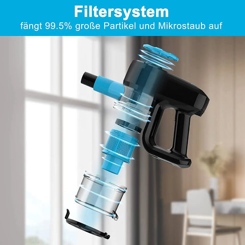 Steelstofzuiger Draadloos - Steelstofzuiger - Stofzuiger - Steelstofzuiger Snoerloos - Krachtige Zuigkracht - Ultralicht 3-in-1 - 17 Kpa - 150W