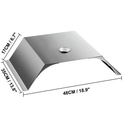 Pizzaoven - Pizzaovens voor buiten - Duurzaam - Pizzaoven voor buiten - Pizza Oven Houtgestookte - 13 Inch Pizzaoven - Pellet Pizza oven - Pizza Oven Tuin - Draagbaar - RVS - Zilve