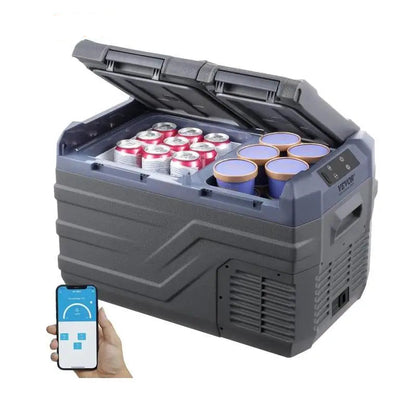 Draagbare Auto Koelkast – Mobiele Koelbox – Compressor Koelbox – Elektrische Koelbox – 25 Liter – Instelbare Temperatuur – 12/24V En 110/240V - NLS35 - QUORE