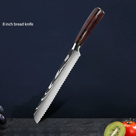 Professionele Keukenmessen - 10-delige Messenset - japanse messen - Messensets - QUORE