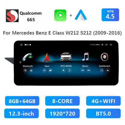 12,3 Inch Multimedia Systeem – Autonavigatie – Touchscreen Radio – Android Auto – CarPlay Ondersteuning – Snapdragon 665 Processor – 128GB Opslagruimte