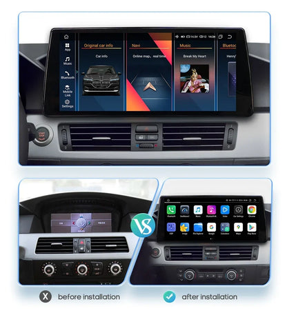 2DIN Android Autoradio – Multimedia Speler – Autonavigation – Touchscreen Radio – Bluetooth Stereo – Voor BMW E90 05-08 CCC 2G 32G – 10,33 Inch QLED Scherm – Android 12 Systeem