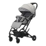 kinderwagen - Jogging buggy - Runner - Lichtgewicht kinderwagen - Baby kinderwagen - Kinderwagen - 0-60 maanden - Reizen - Opvouwbaar met één klik - Lichtgewicht - Verstelbare rugleuning - 4 zwenkwielen - Met schokdempers - Grijs