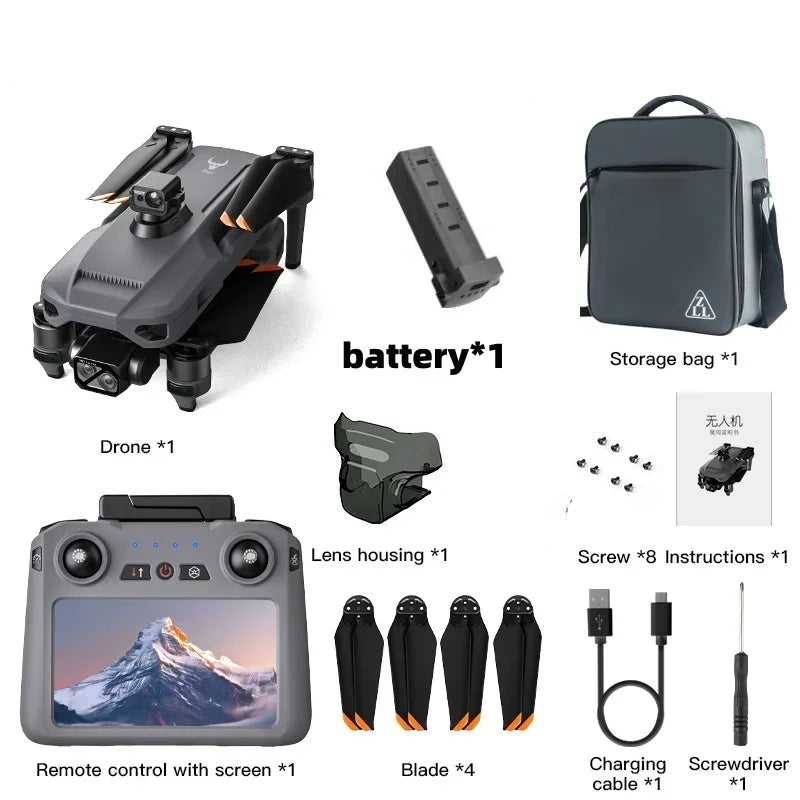 4K Camera Drone – Luchtcamera – FPV Drone – Vliegdrones – GPS Drone – 40 Minuten Vliegtijd – 5GHz Signaal