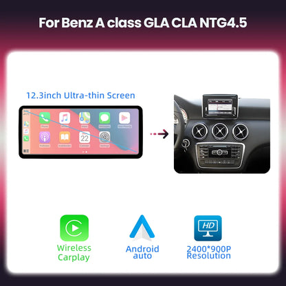 Carplay Autoradio – Multimedia Radio – Bluetooth Radio – Touchscreen Radio – Draadloos CarPlay – 12,3 Inch Scherm – 4 x 45W Versterker - QUORE