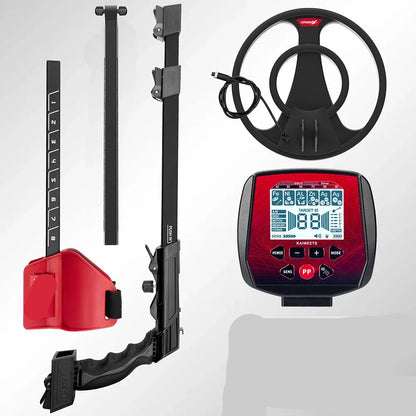 Metaaldetector - Professionele Metaaldetector - Onder Water Metaaldetector - Metaalzoekapparaat - Verstelbare Steel - IP68 Waterdichte Spoel - 6 Modi - LCD Display - 9V - 2 Accu