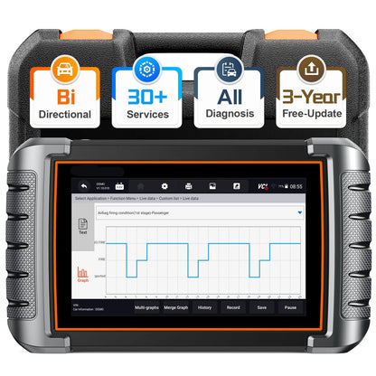 Autodiagnosetool – OBD2 Scanner – Foutcode Lezer – Auto Diagnose – 7-Inch Touchscreen – Wifi Updates