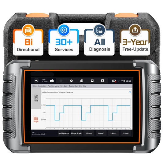 Autodiagnosetool – OBD2 Scanner – Foutcode Lezer – Auto Diagnose – 7-Inch Touchscreen – Wifi Updates