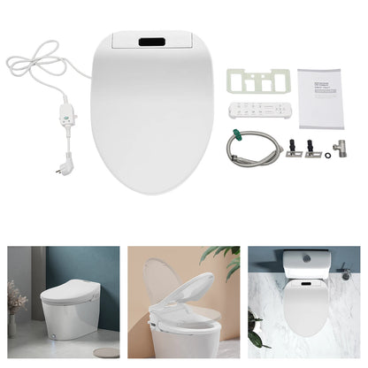 Elektrische Bidet Toiletzitting – Bidet Bril – Hygiënische Toiletzitting – WC Zitje – Met Temperatuurregeling – Draadloze Afstandsbediening - QUORE