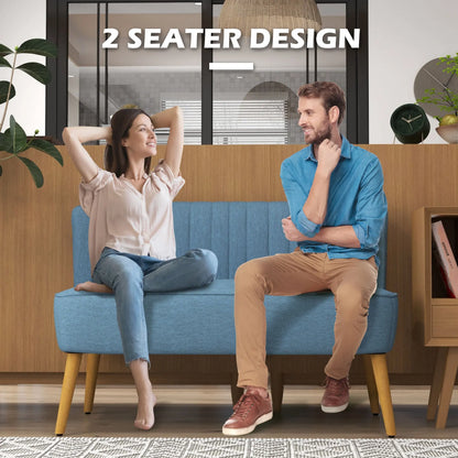 2-Zits Bank – Compacte Bank – Tweezitsbank – Zithoek Bank – Comfortabel Zitvlak – Synthetisch Leer - QUORE