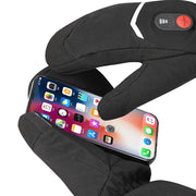 Savior Heat - Heated Gloves - Electric Heated Gloves - Winter Ski Heated Gloves - With Rechargeable Battery - Heated Mittens for Men Women - Keep Warm Outdoors - Thermal Gloves - Size L - Black