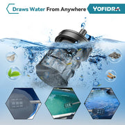 Yofidra - Autowasmachine - Sproeipistool - Borstelloos Sproeipistool - 6-in-1 - Hogedruk - Reiniging Tuinberegening - Oplaadbaar Sproeipistool - 2 Batterij - Groen