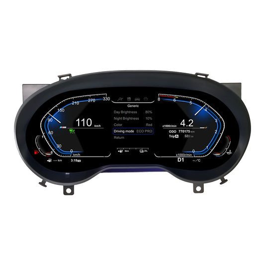 Digitale Dashboard Cluster – Digitaal Instrumentenpaneel – Virtuele Cockpit – LCD Display – Auto Dashboard Upgrade – 12,3 Inch HD Scherm – Plug & Play Installatie – Blauwe Licht Anti-Glare Technologie – Geschikt Voor BMW E60