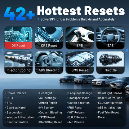 Auto Diagnostiek Tool – Sleutelprogrammeerder – ECU Scanner – Immo Programmer – OBD2 Diagnose – Draadloos Wifi – 42+ Onderhoudsdiensten - QUORE