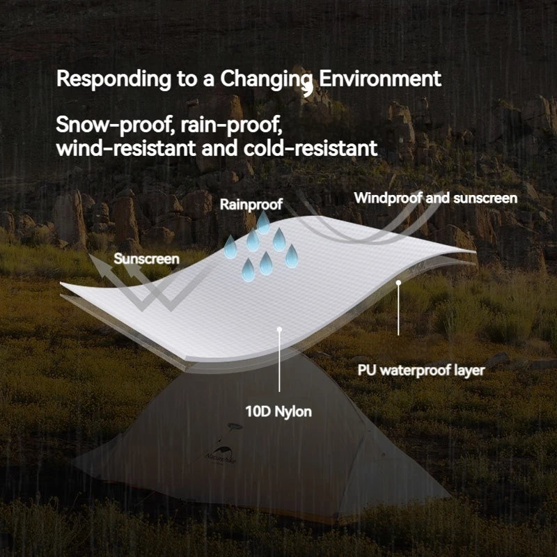 Ultralichte 2-Persoons Tent – Kampeertent – Trekkingtent – Buitentent – Outdoor Tent – Waterdicht tot 3000 mm – Compact en Lichtgewicht
