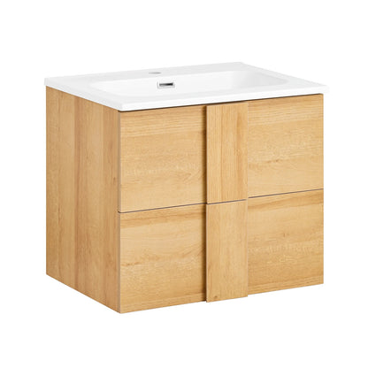 Badkamermeubel – Wastafelmeubel – Onderkast – Wastafelonderkast – Badmeubelkast – Compact 61x54x46 cm – Hoogwaardig PB(E1) en Keramiek
