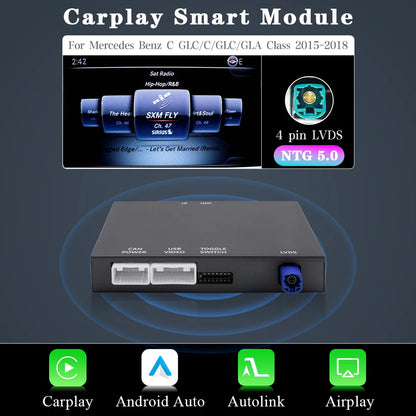 AUTOTOP Wireless CarPlay Android Adapter Box For Mercedes Benz C GLC/C/GLC/GLA Class 2013-2018 NTG 4.5/5.0 MirrorLink RearCamera