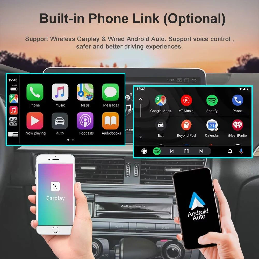 Multimedia Speler Audi Q5 – Autoradio – Navigatiesysteem – Touchscreen Stereo – Android Auto – CarPlay – 8,8 Inch Scherm – Android 13 Besturingssysteem