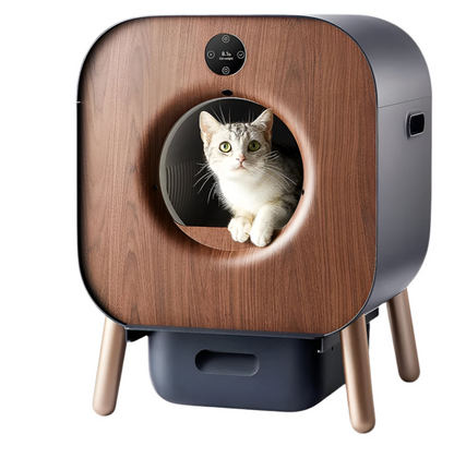 Automatische Kattenbak – Zelfreinigende Kattenbak – Slimme Kattenbak – Kattentoilet – Kattenbak Met App – Grote Inhoud – Geurverwijdering