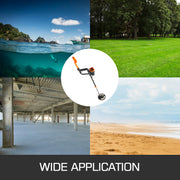 Metaaldetector - Metaalzoekapparaat voor professionals - Gevoelig LCD-scherm - Waterdicht -  Hoge nauwkeurigheid - Onderwater en ondergronds - Zwart en oranje