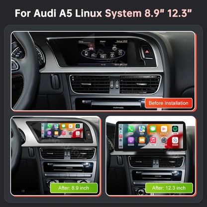 Multimedia Display – Auto Navigatiesysteem – Touchscreen Radio – Inbouw Scherm – 12.3 Inch Variant – Draadloze CarPlay & Android Auto – Linux Besturingssysteem - QUORE
