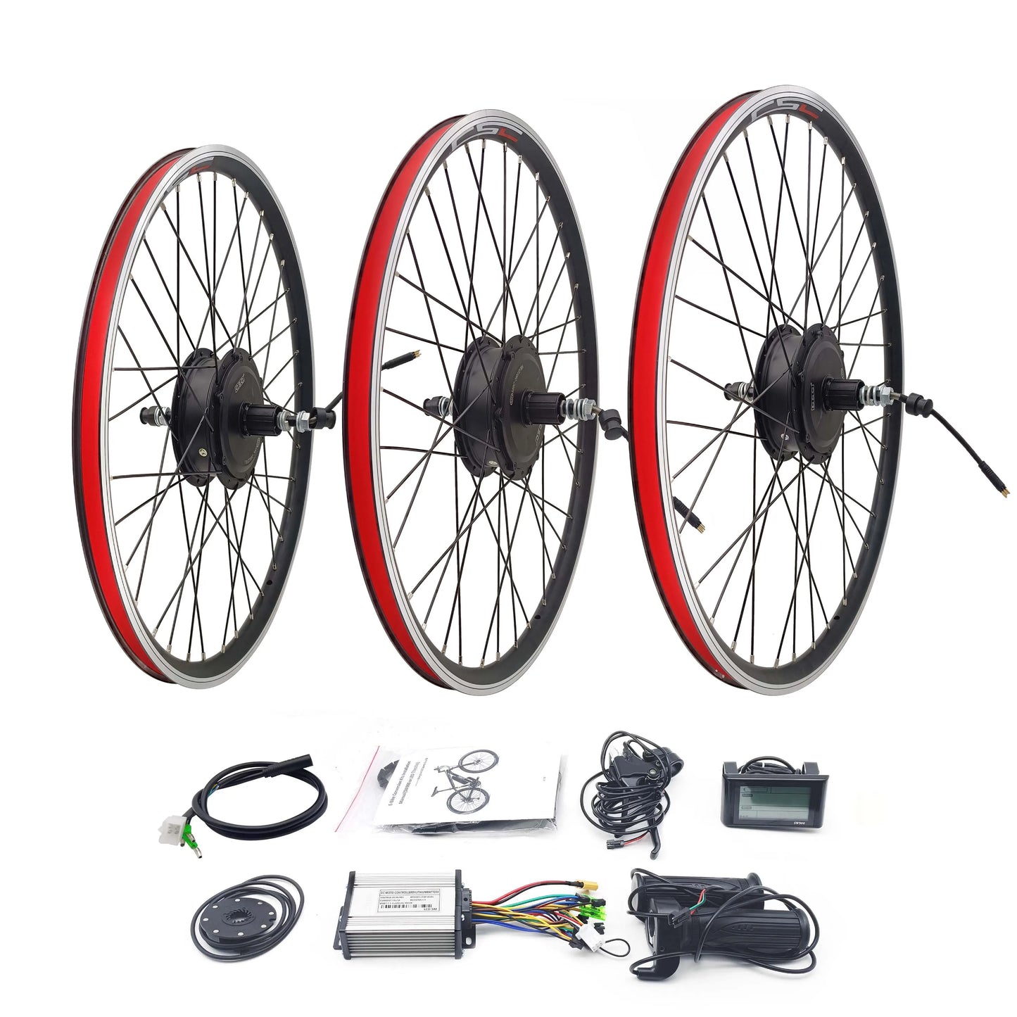 E-bike Kit – Elektrische Fiets Ombouwset – Fiets Conversiekit – Elektrische Motor Kit – Ebike Conversieset – 500W Achterwiel Motor – Geschikt Voor 26/27,5/28/29/700C Wielmaat