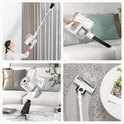 PrettyCare - Steelstofzuiger - Snoerloze stofzuiger - 29KPA - 1,2L capaciteit - Zakloos - HEPA - 180W - Wit