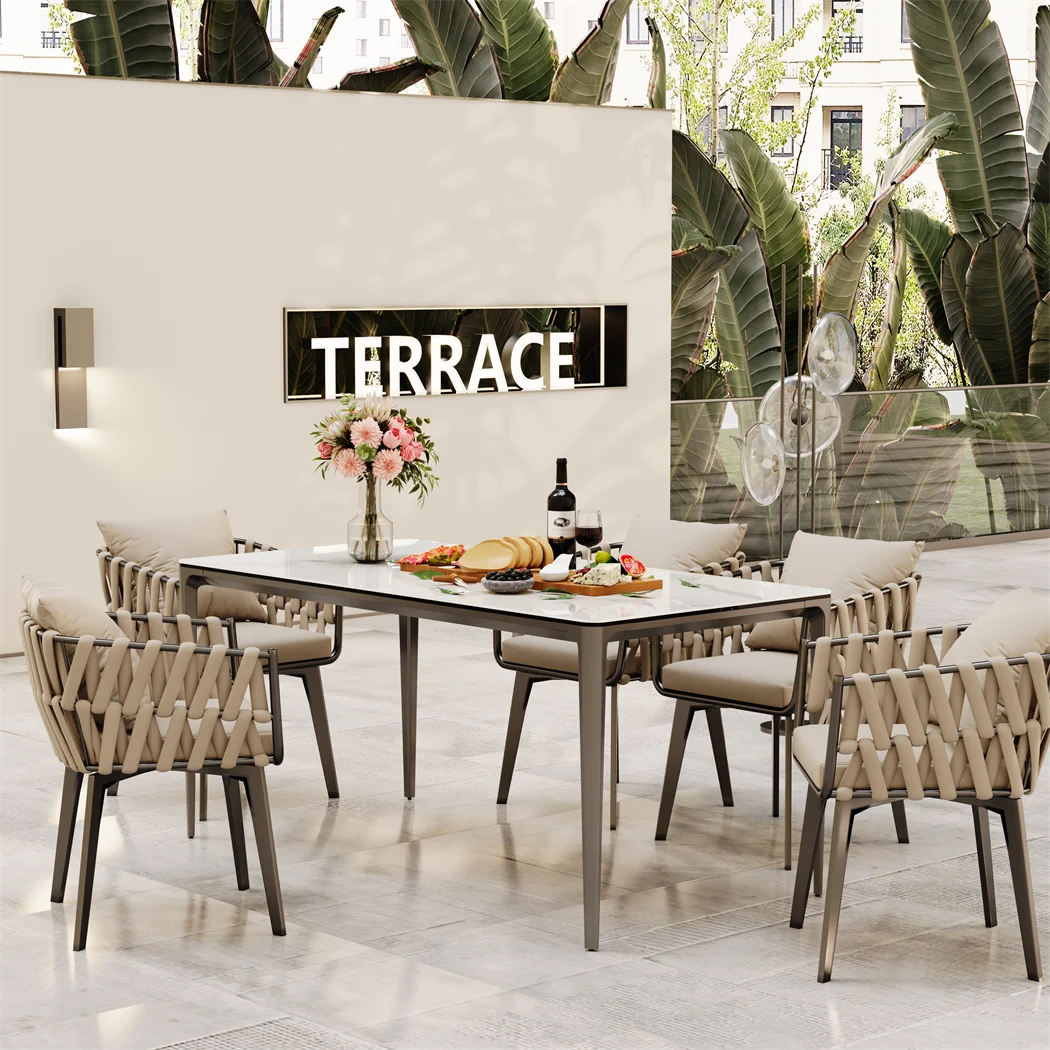 Eettafel – Eettafel Rechthoekig – Sintered Stone Tafel – Moderne Tafel – Hittebestendig Tafelblad – Aluminium Poten – Krasbestendig - 160 x 80 x 74 cm - Wit