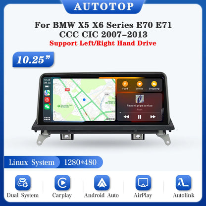 Multimediaplayer Auto – Carplay Systeem – Navigatie Radio – Touchscreen Multimedia – 10,25 Inch HD Scherm – Draadloos CarPlay & Android Auto - QUORE
