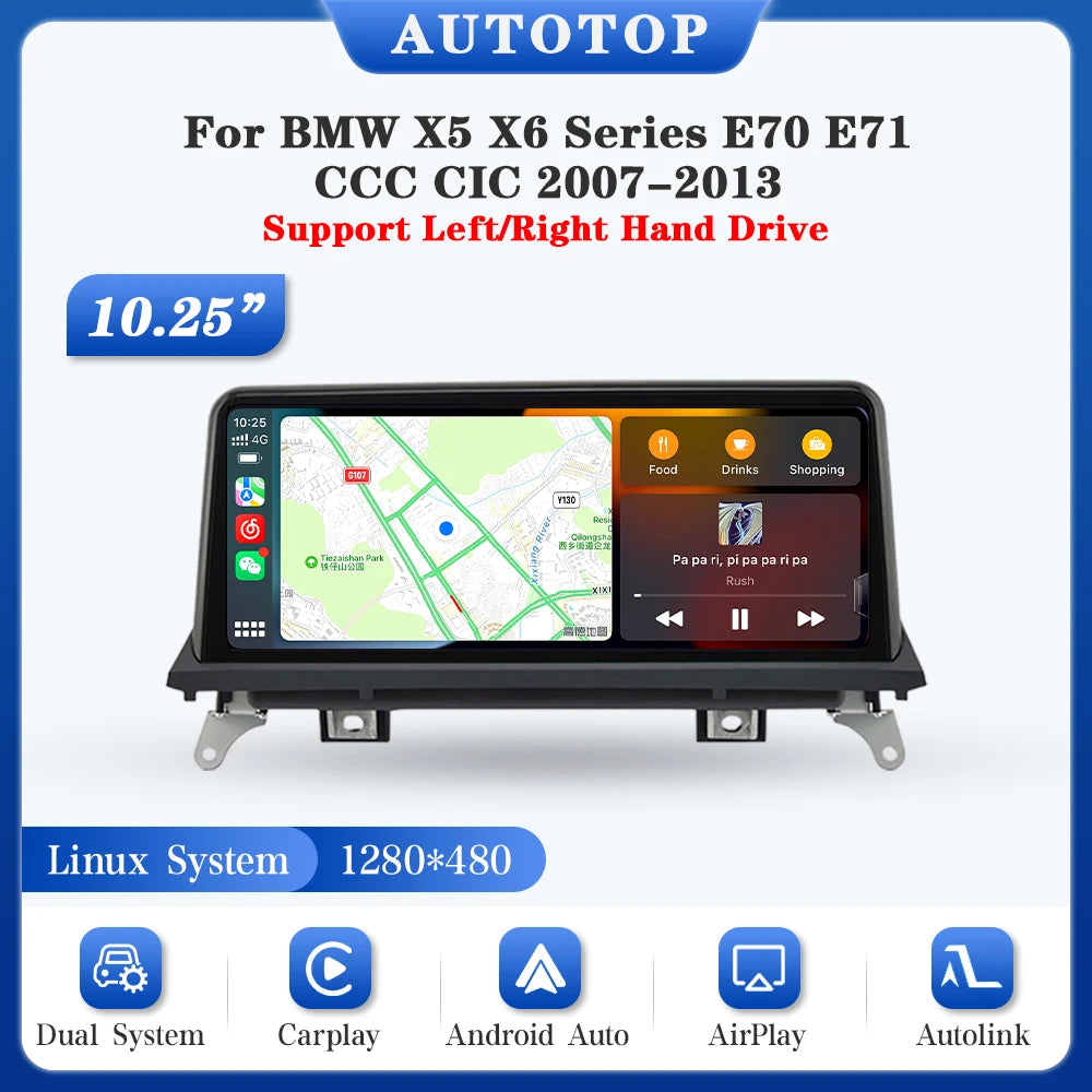 Multimedia Speler – Autonavigatie – Touchscreen Radio – CarPlay Speler – Android Auto Unit – 10,25 Inch Scherm – Draadloze Connectiviteit - QUORE