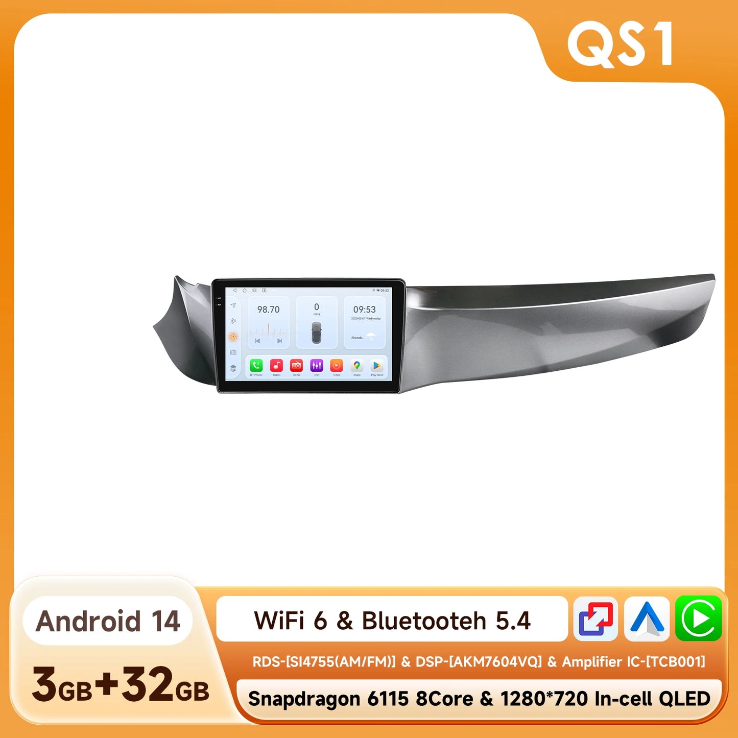 Android 14 Car Radio Player For Alfa Romeo Giulietta 2010 - 2014 Car multimedia Android Auto Carplay 6115 QS Autoradio stereo