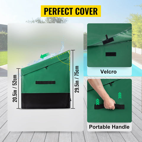 VEVOR Buitenopslagbox - 100 Gallon Waterdichte Patio Deck Box van PE Zeildoek - Tuinopslag en Meubelen - Ideaal voor Buitenruimte - QUORE