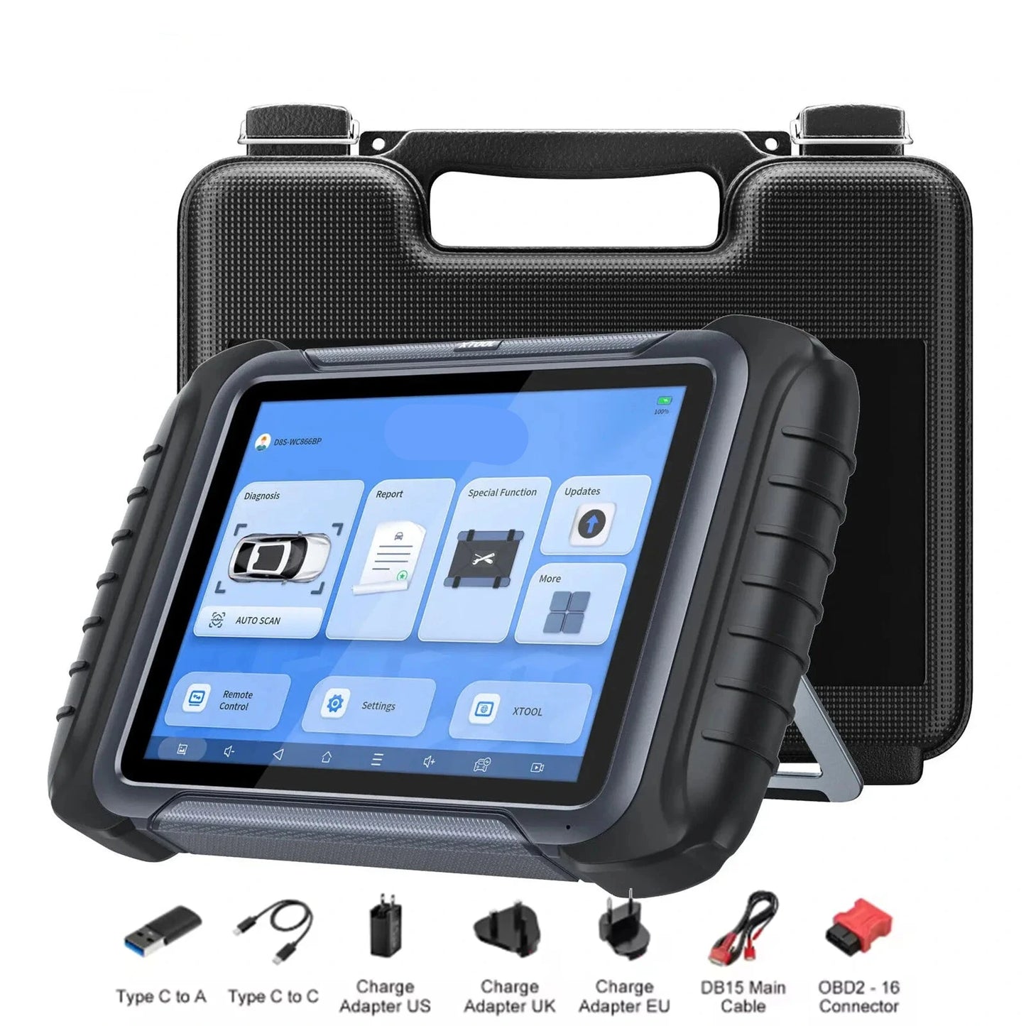 Autodiagnoseapparaat – Autoscanner – Diagnose Tool – Foutcode Uitlezer – OBD Scanner – 8-Inch Touchscreen – Meer Dan 42 Onderhoudsfuncties