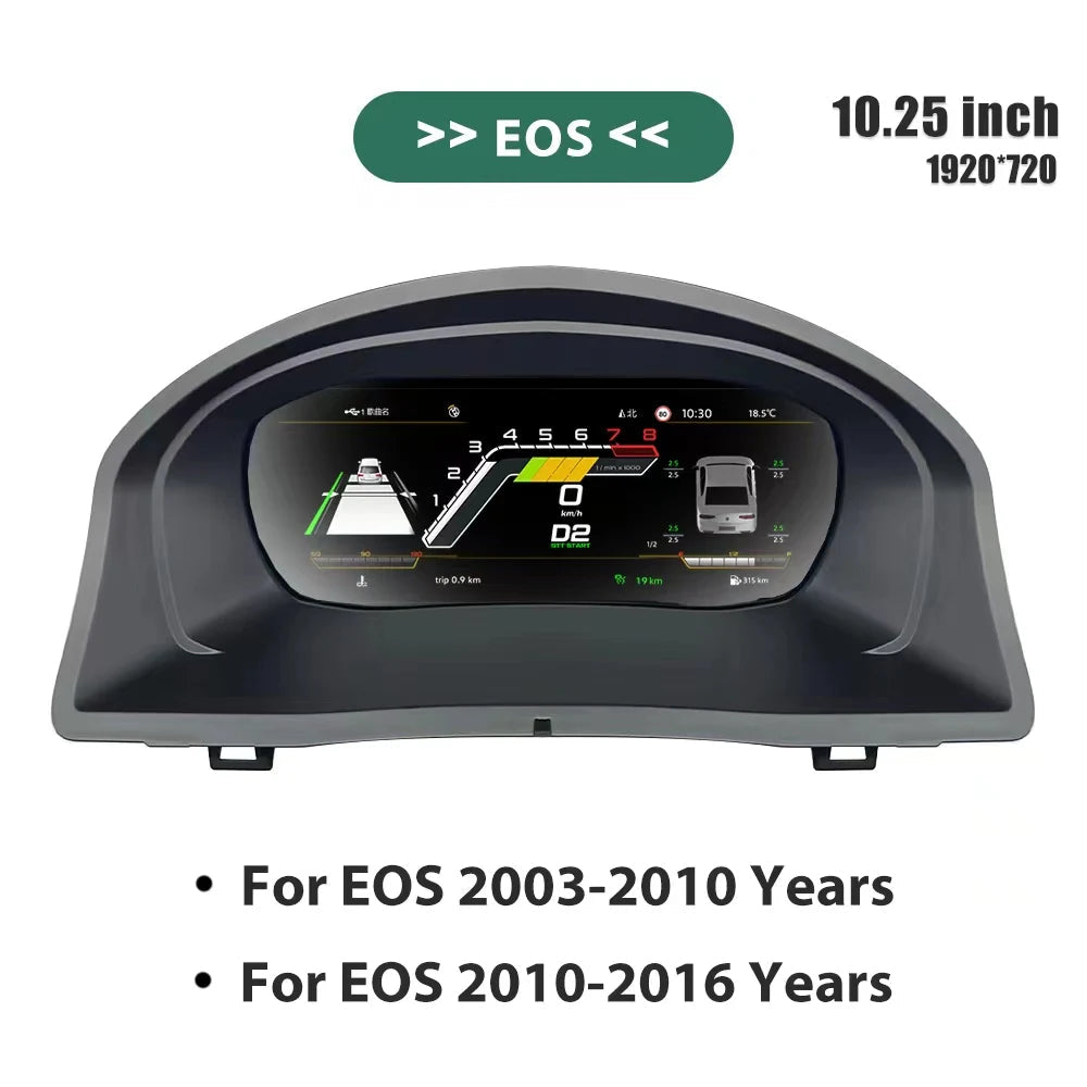 Digitaal Dashboard – Instrumentenpaneel – Virtual Cockpit – LCD Display – Auto Cluster – 10,25 Inch HD IPS Scherm – Snelle Linux Processor