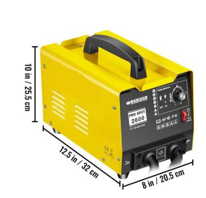 Lasapparaat - Uitdeukset Auto - Slagtrekker - Deukentrekker - Denthijs Puller Spot Lasser - 1.8KW - 3500A - Professioneel Deukreparatiesysteem - met Spotpullerfunctie voor Voertuigpanelen - QUORE