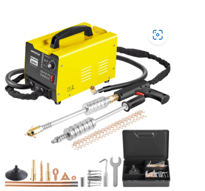 Lasapparaat - Uitdeukset Auto - Slagtrekker - Deukentrekker - Denthijs Puller Spot Lasser - 1.8KW - 3500A - Professioneel Deukreparatiesysteem - met Spotpullerfunctie voor Voertuigpanelen - QUORE