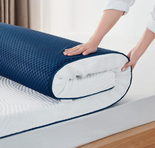 Matrastopper – Topper – Matrasverbeteraar – Matrasauflage – Matrasbeschermer – 180 x 200 cm – Gel Memory Foam – Ademend Tencel Hoes - QUORE