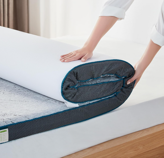 Gel Matrastopper 180 x 200 cm – Matrasonderlegger – Matras Topper – Gel Topper – Matraskussen – Traagschuim met Gel Infusie – Bamboestof Hoes Wasbaar