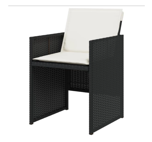 Tuinbank – Buitenbank – Zitbank – Opbergbank – Bank Met Armleuningen – PE Rattan – Met Opbergruimte – 120x50x90,5 cm – Weerbestendig – Inclusief Kussens