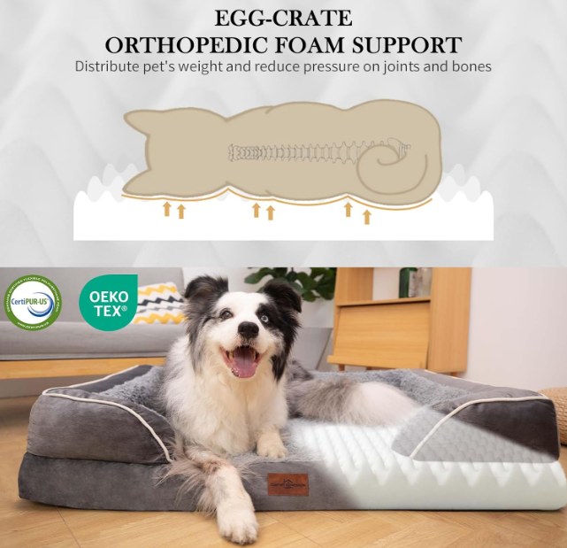 Hondenkussen – Hondenbed – Benchkussen – Dierenkussen – Orthopedisch – Extra Groot – Waterdicht – Afneembare Wasbare Hoes