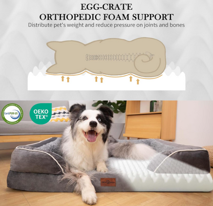 Hondenkussen – Hondenbed – Benchkussen – Dierenkussen – Orthopedisch – Extra Groot – Waterdicht – Afneembare Wasbare Hoes