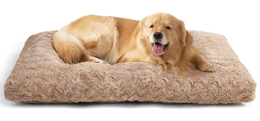 Hondenbed – Hondenkussen – Hondenmand – Ligbed – XL Omkeerbaar Hondenkussen Bruin – 104x68 cm – Wasbaar – Comfortabele Gewrichtsontlasting
