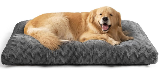 Hondenbed – Hondenkussen – Hondemand – Hondenmat – XL 104x68cm Donkergrijs – Omkeerbaar ontwerp – Machinewasbaar