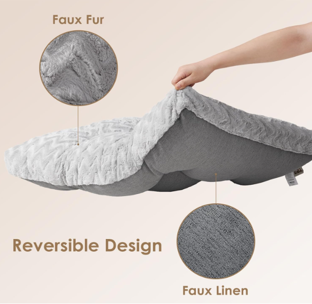 Hondenkussen – Hondenmand – Dogbed – Hondenmat – XL 104x68 cm – Omkeerbaar Design – Wasbaar in Wasmachine