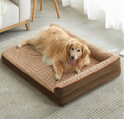 Hondenbed groot – Hondenmand groot – Hondenkussen groot – Hondenmat groot – Orthopedisch hondenbed – Waterdicht – Afneembare wasbare hoes