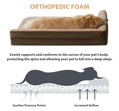 Hondenbed groot – Hondenmand groot – Hondenkussen groot – Hondenmat groot – Orthopedisch hondenbed – Waterdicht – Afneembare wasbare hoes