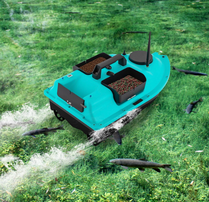 Voerboot – Lokboot – Voerboot Met Afstandsbediening – Voederschip – Karpervoerboot – Blauw – 52W Dubbele Motor – 600m Bereik Met GPS