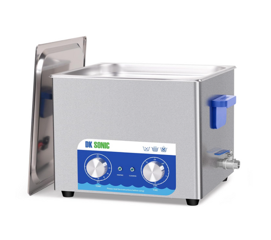 Ultrasone Reiniger – Ultrasone Cleaner – RVS Reiniger – Onderdelen Reiniger – Ultrasoon Bad – 15 Liter Inhoud – Instelbare Verwarming & Timer