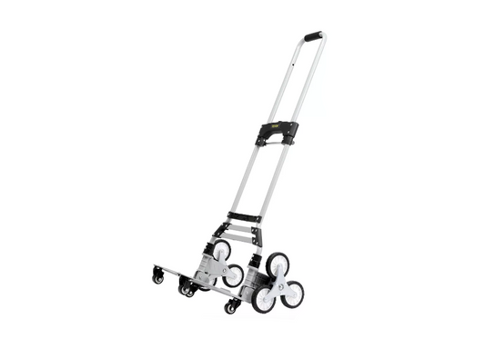 Trapklimwagen - Steekwagen - Verstelbare Handgreep - 220lbs Draagvermogen - Opvouwbaar - 32.3-45.7in - 4 Wielen - QUORE